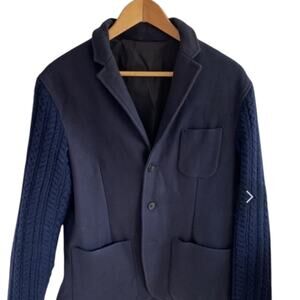 Altea Janet Jacket With Woolen Sleeves Dark Navy Men Size 50